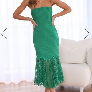 Hello Molly | Event Season Midi Dress Green